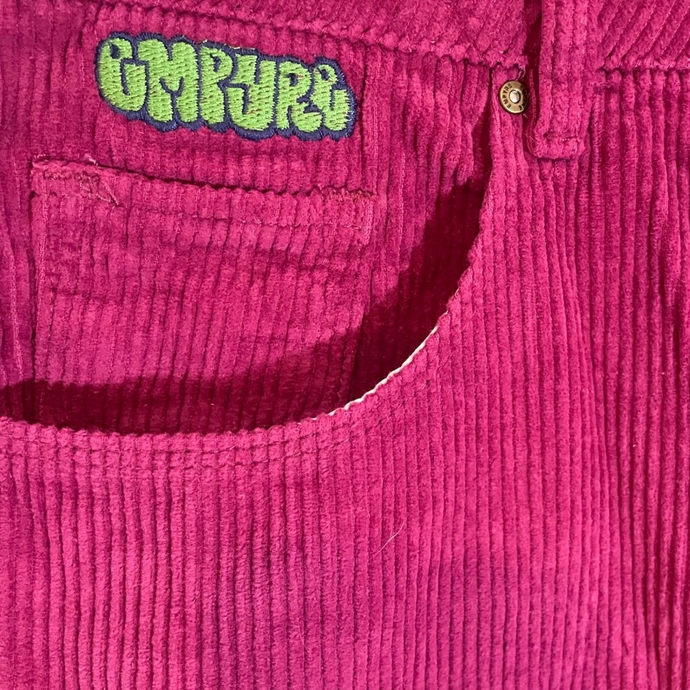 Empyre Tori Magenta Pink Corduroy Pants High Waisted Straight Leg Womens Size 8 - Picture 5 of 9